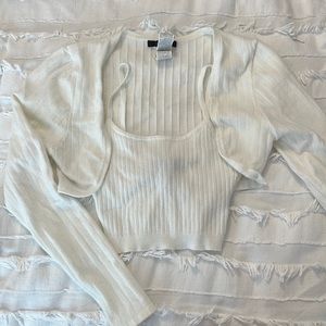 Two piece jacket and tank top